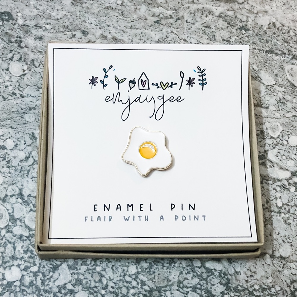 Fried Egg Enamel Pin